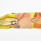 Hermes Twilly Sea Surf and Fun Yellow Multicolor Scarf — view 8