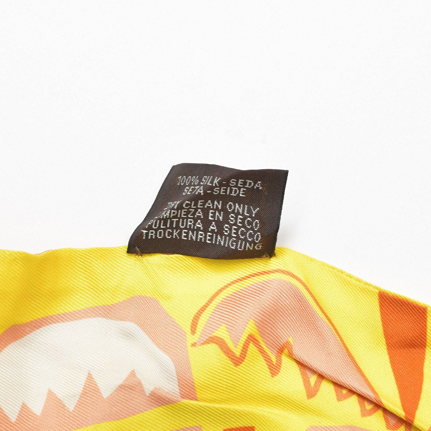 Hermes Twilly Sea Surf and Fun Yellow Multicolor Scarf — view 5