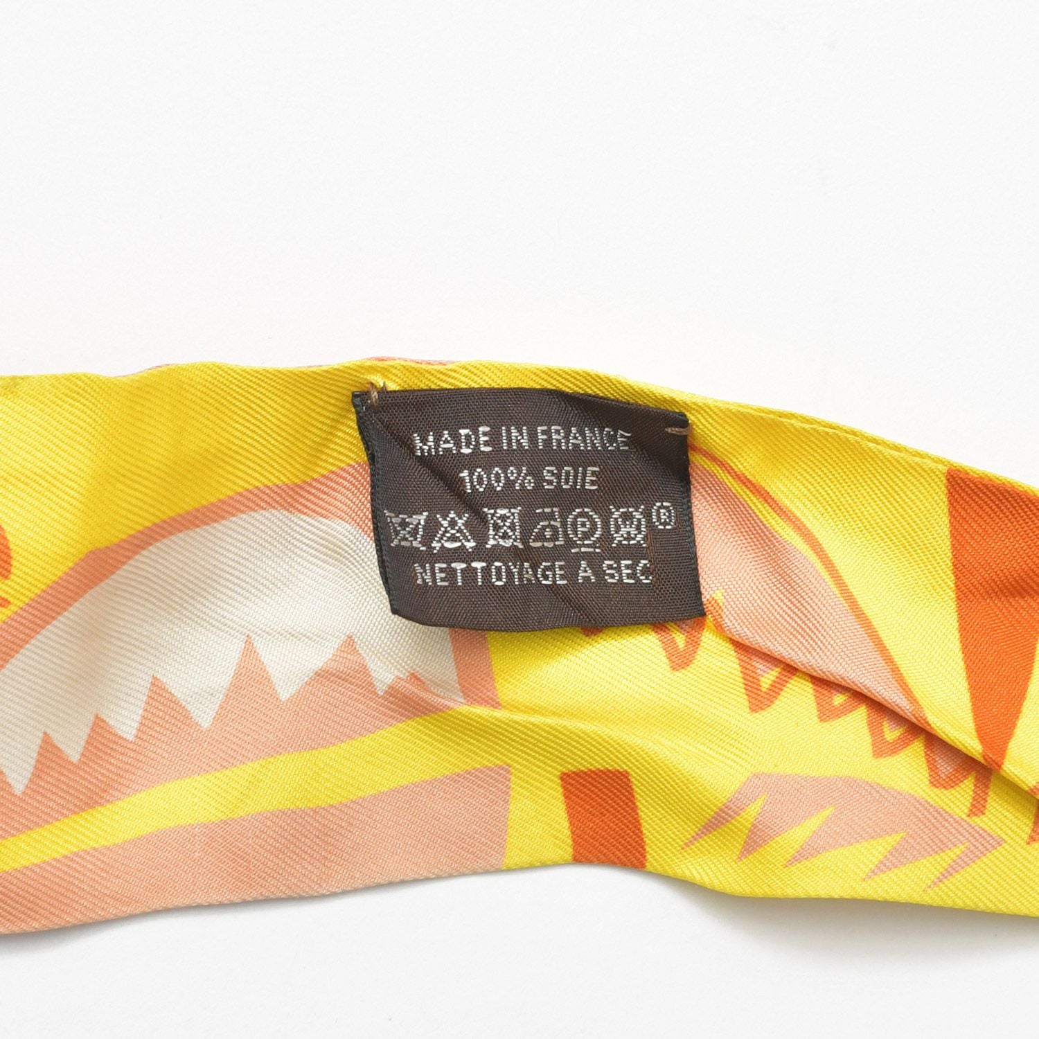 Hermes Twilly Sea Surf and Fun Yellow Multicolor Scarf — view 6