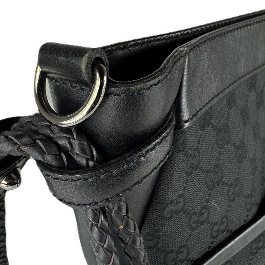 Gucci Shoulder Bag Leather Canvas — view 7