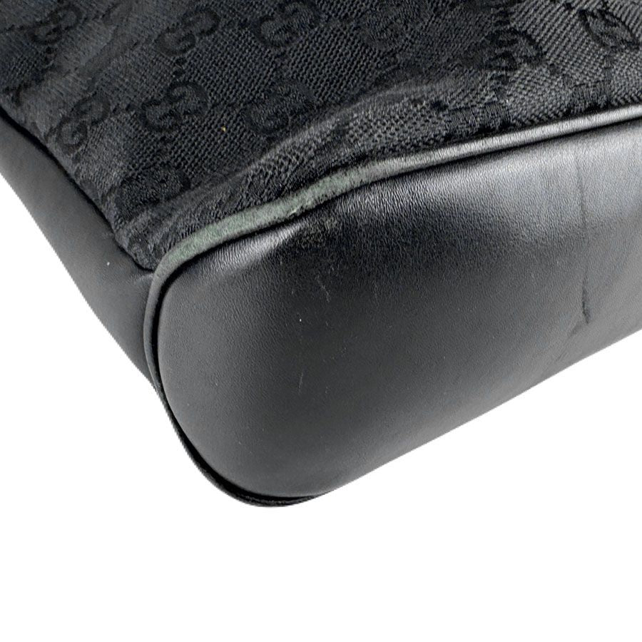 Gucci Shoulder Bag Leather Canvas — view 9