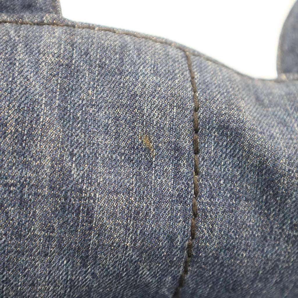 Prada Canapa Denim Handbag Indigo Blue — view 9