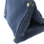Prada Canapa Denim Handbag Indigo Blue — view 8