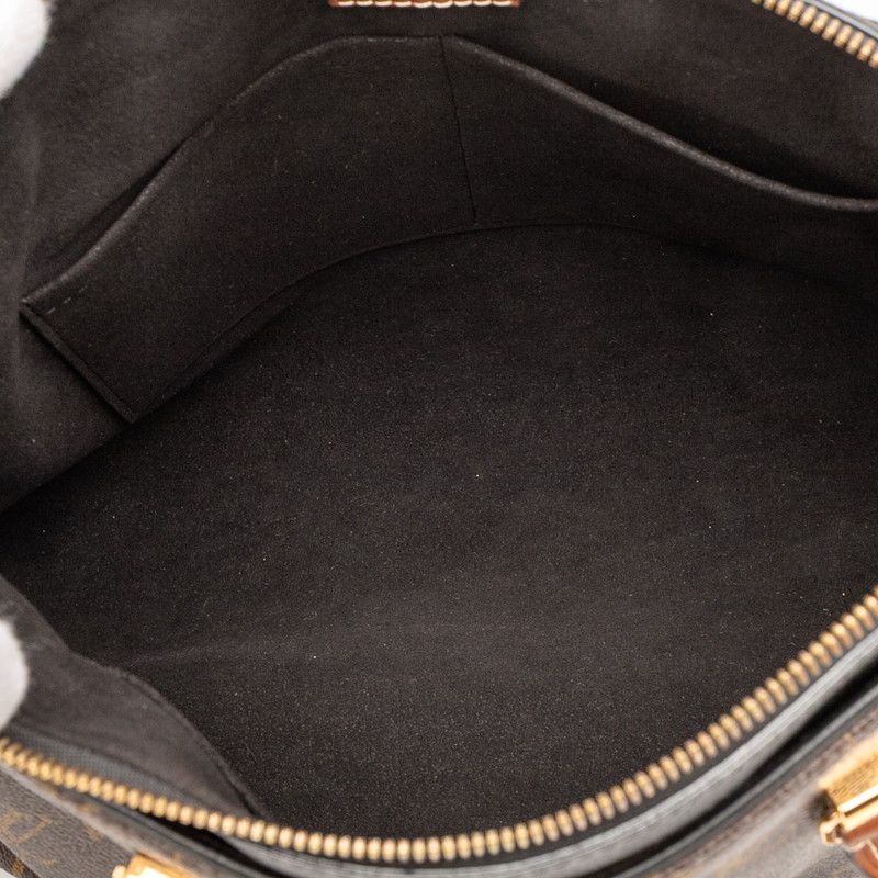Louis Vuitton Monogram Pallas 2-Way Shoulder Bag Brown Noir Black — view 4
