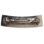 Chanel CC Logo Metal Barrette Silver — view 2