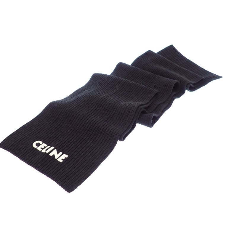Celine Knit Scarf Wool Black