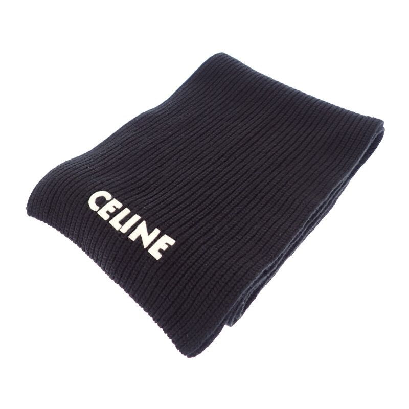 Celine Knit Scarf Wool Black