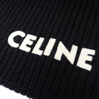 Celine Knit Scarf Wool Black — view 9