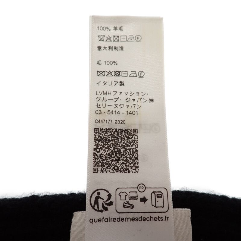 Celine Knit Scarf Wool Black