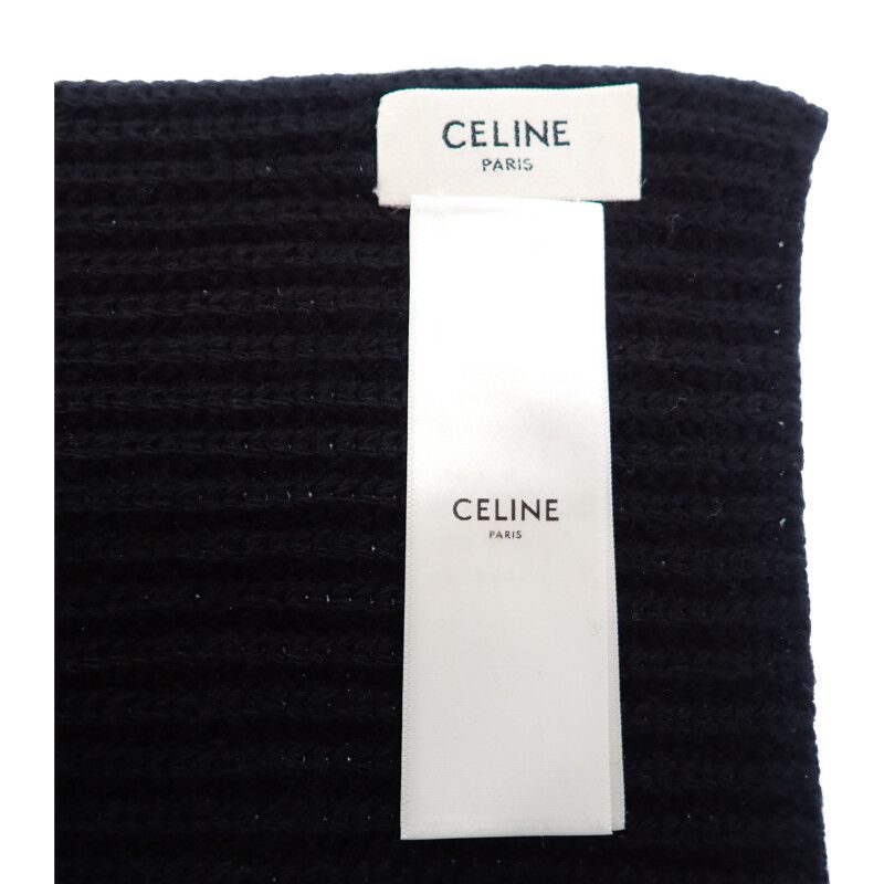 Celine Knit Scarf Wool Black