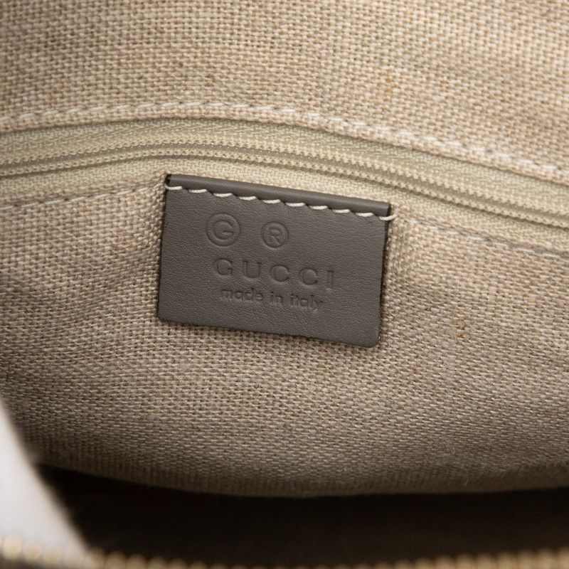 Gucci Micro Guccissima 2-Way Shoulder Bag Gray Leather — view 5