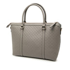 Gucci Micro Guccissima 2-Way Shoulder Bag Gray Leather — view 2