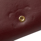 Celine Triomphe Wine Red Gold Leather — view 6