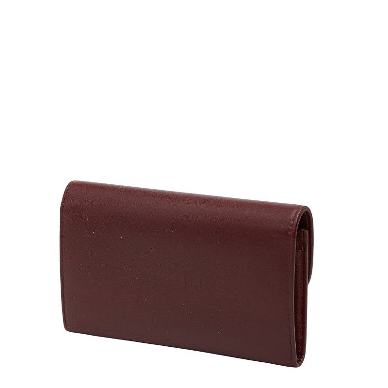 Celine Triomphe Wine Red Gold Leather — view 2