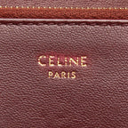 Celine Triomphe Wine Red Gold Leather — view 9