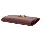 Celine Triomphe Wine Red Gold Leather — view 5