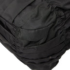 Prada Gather Logo Tote Shoulder Bag 2-Way Black Nylon Leather — view 4