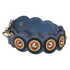 Fendi Strap Yue Studded Light Blue Multicolor Leather — view 2