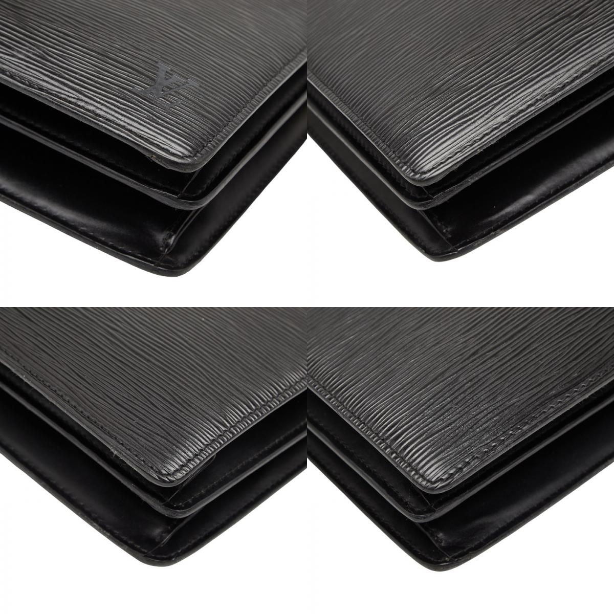Louis Vuitton Epi Capuchin Black Noir Leather — view 9