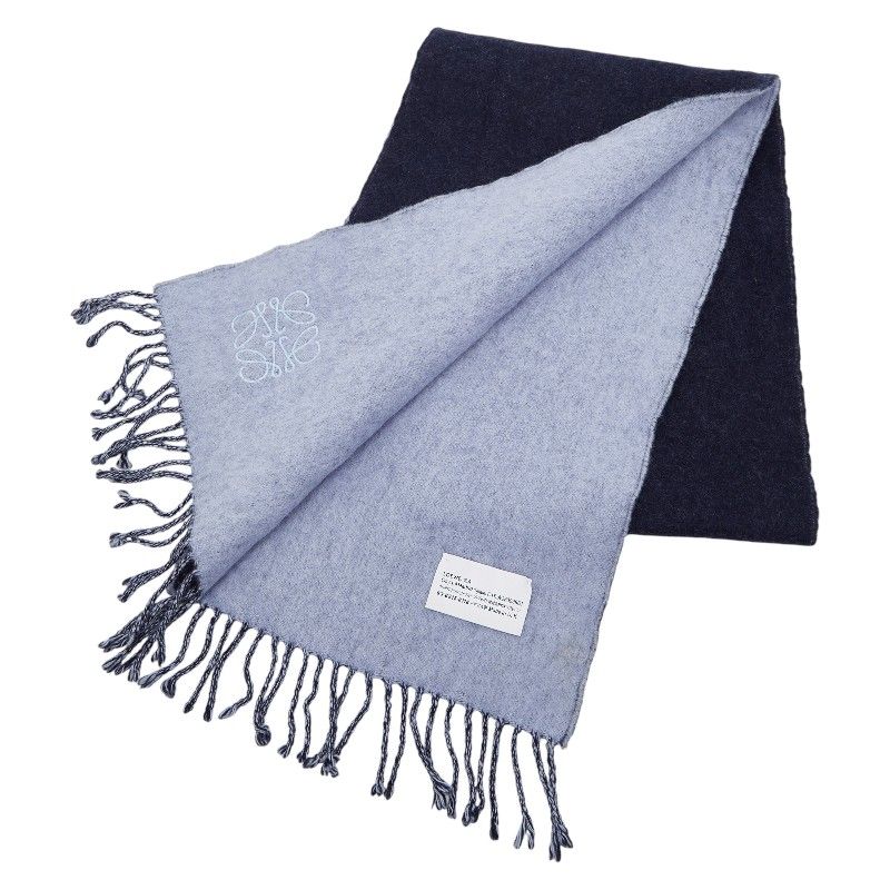 Loewe Anagram Navy Light Blue Wool Cashmere — view 2