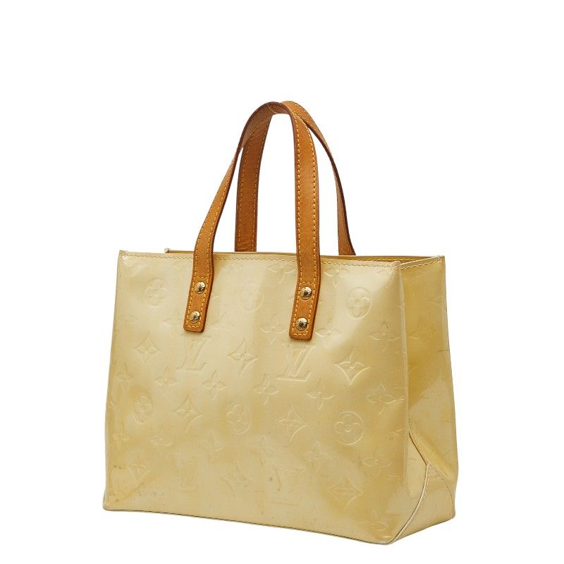 Louis Vuitton Monogram Vernis Reed PM Beige Patent Leather Handbag — view 2