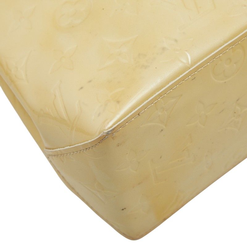 Louis Vuitton Monogram Vernis Reed PM Beige Patent Leather Handbag — view 7