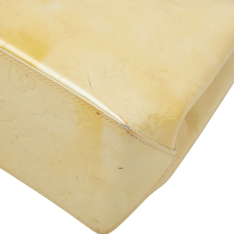 Louis Vuitton Monogram Vernis Reed PM Beige Patent Leather Handbag — view 4