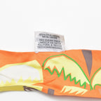 Hermes Twilly Scarf Sea Surfand Fun Sea Surf and Surfing Silk Orange Yellow — view 6