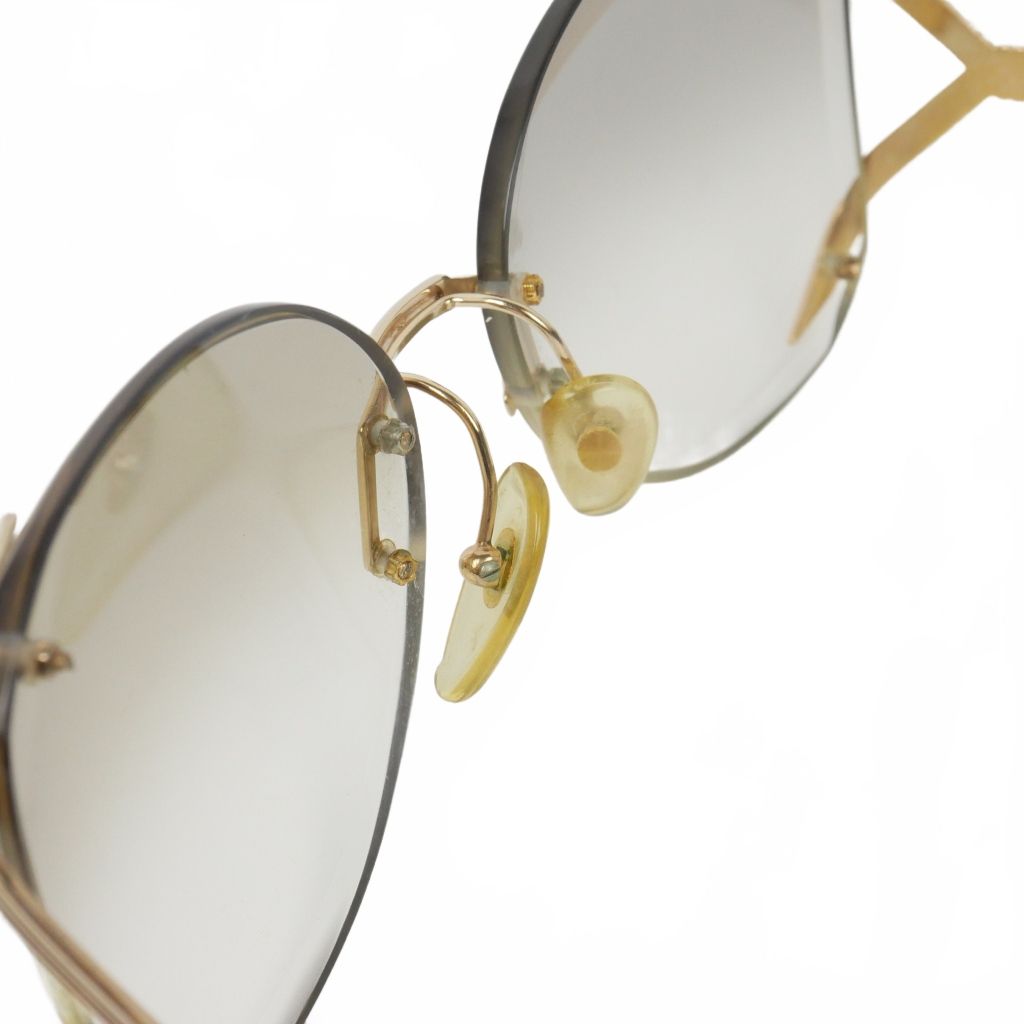Dior Vintage Rimless Sunglasses Gradient Lens Gold — view 6