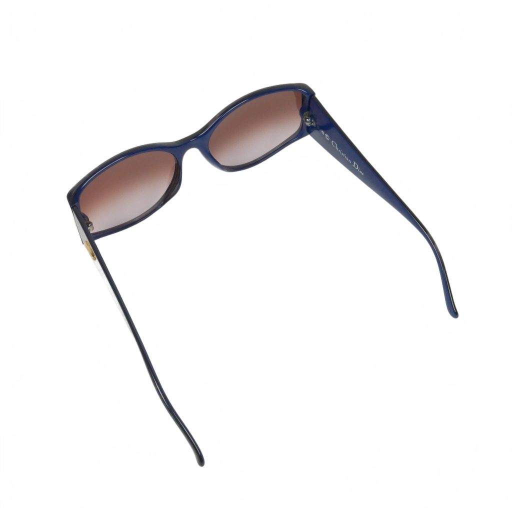 Dior Vintage Sunglasses Self Frame Marble Pattern Blue