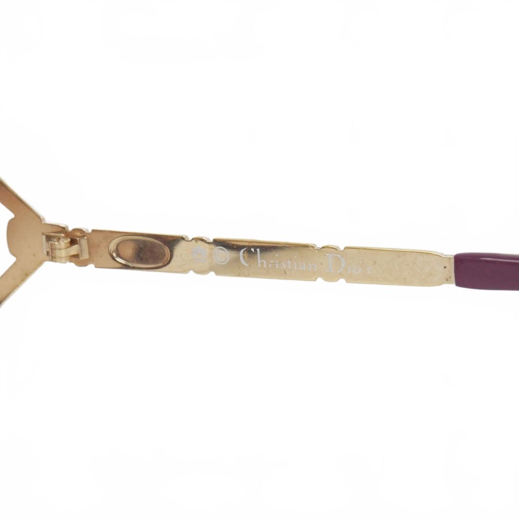 Dior Vintage Sunglasses Gold Tortoiseshell Pattern