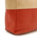 Celine Horizontal Cover Bicolor Tote Large Shoulder Bag Vertical Leather — view 7