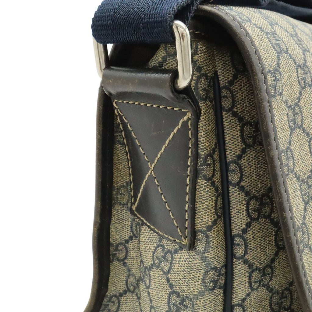 Gucci GG Supreme Plus Shoulder Bag Crossbody Leather Beige — view 7