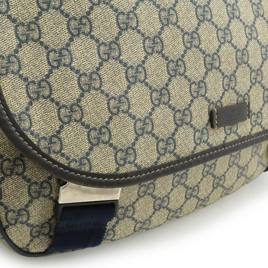 Gucci GG Supreme Plus Shoulder Bag Crossbody Leather Beige — view 9