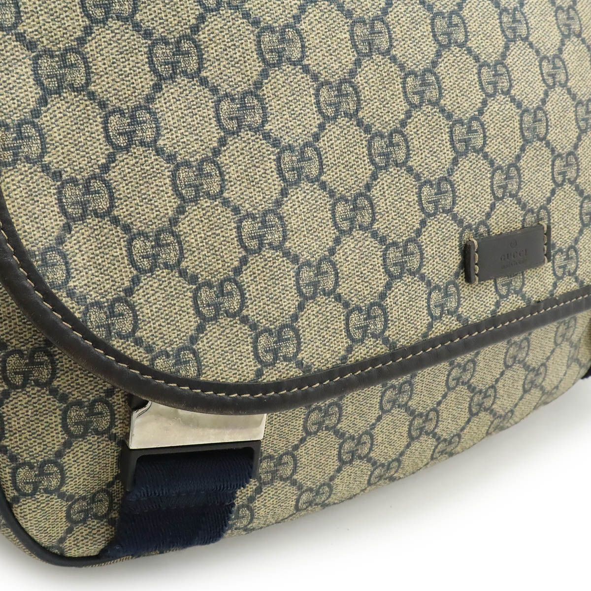 Gucci GG Supreme Plus Shoulder Bag Crossbody Leather Beige — view 9