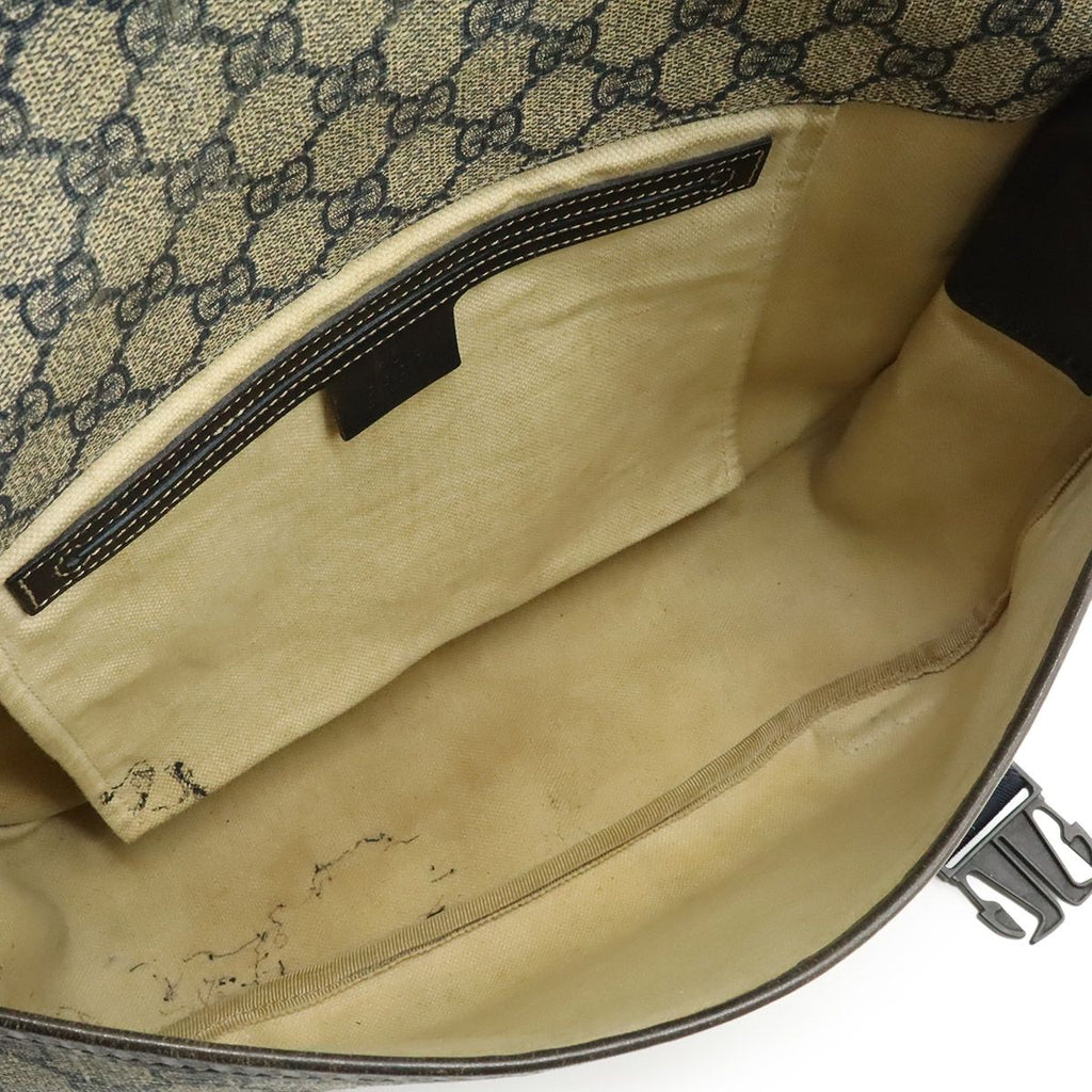 Gucci GG Supreme Plus Shoulder Bag Crossbody Leather Beige — view 6