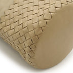 Bottega Veneta Intrecciato Shoulder Bag Crossbody Drawstring Leather Beige — view 3