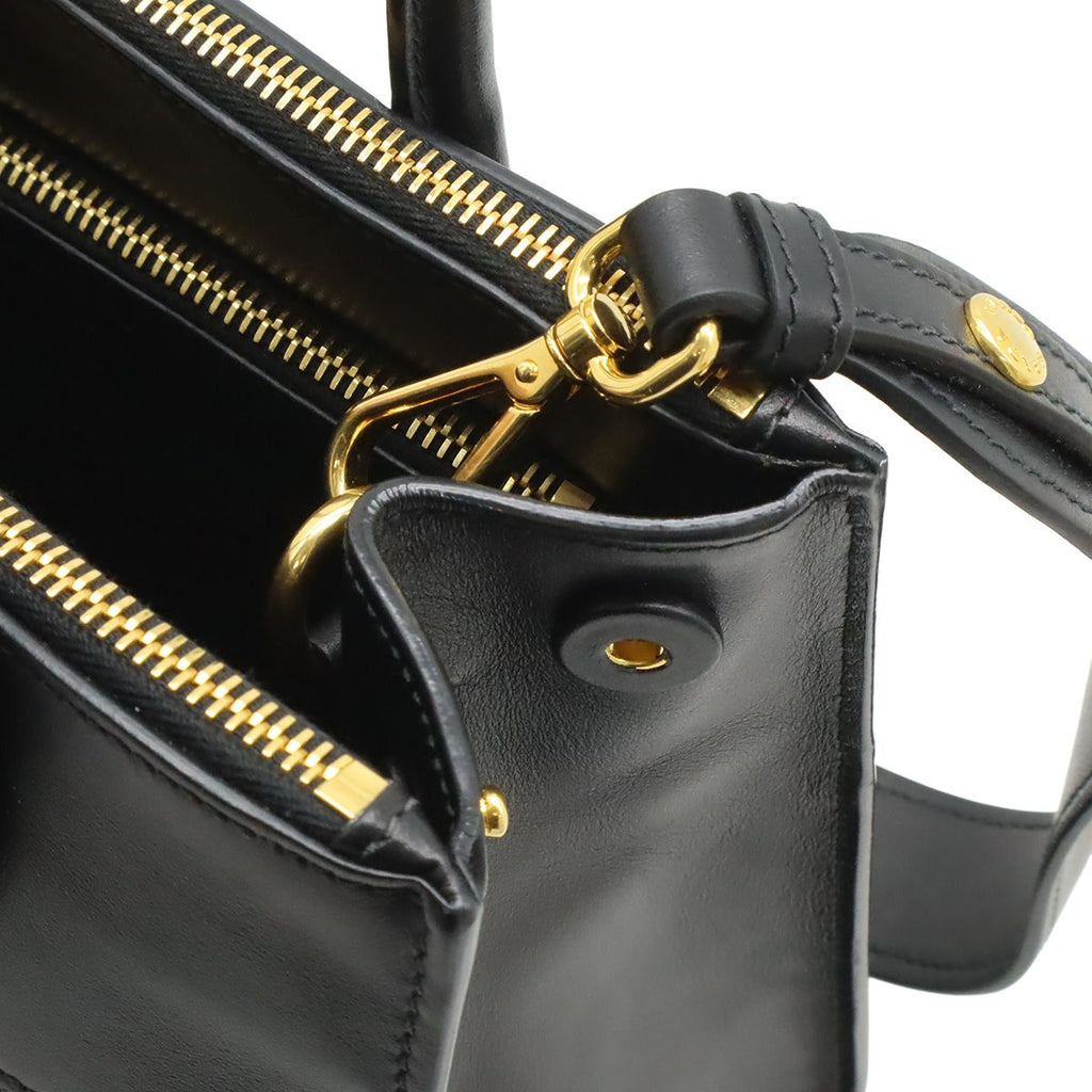 Prada Paradigm 2-Way Shoulder Bag Saffiano Leather Nero Black Gold — view 7