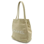 Chanel Camellia Logo Tote Shoulder Leather — view 2