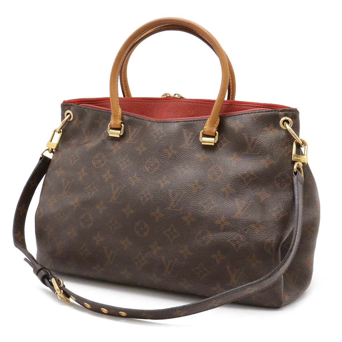 Louis Vuitton Monogram Pallas MM 2-Way Shoulder Bag Semi Cerise — view 2