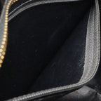 Chanel Quilted CC Logo Medallion Tote Shoulder Bag Enamel Leather Black — view 8