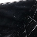 Chanel Quilted CC Logo Medallion Tote Shoulder Bag Enamel Leather Black — view 9