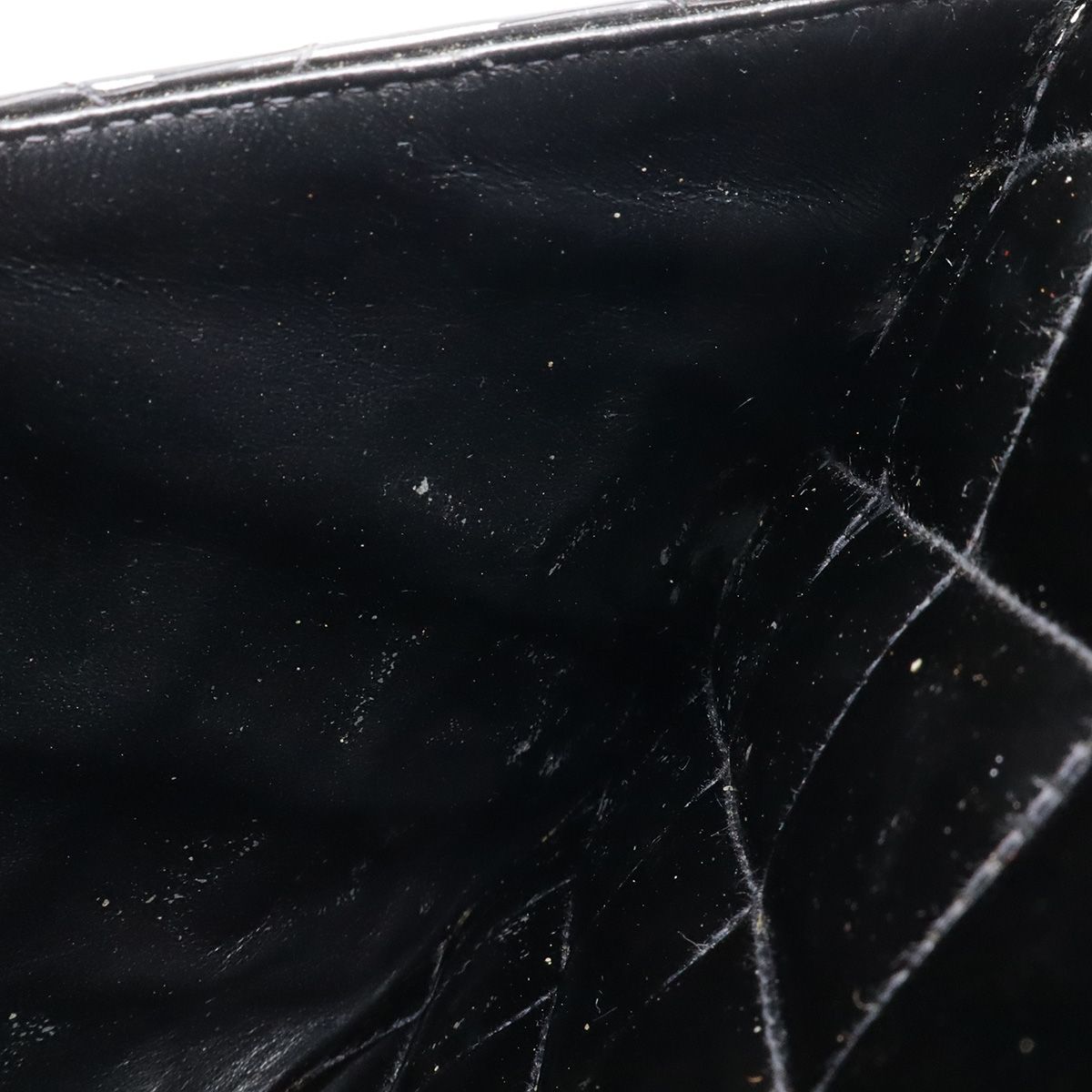 Chanel Quilted CC Logo Medallion Tote Shoulder Bag Enamel Leather Black — view 9