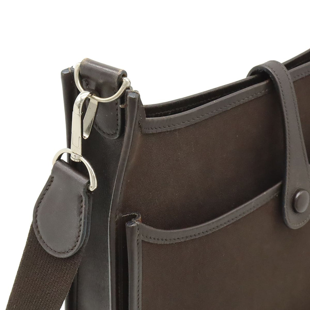 Hermes Evelyne II 2 PM Shoulder Bag Crossbody Toile Officier Canvas — view 4