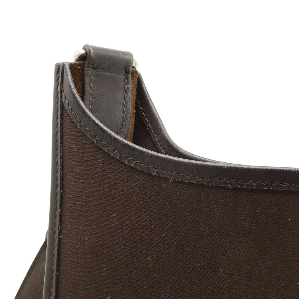 Hermes Evelyne II 2 PM Shoulder Bag Crossbody Toile Officier Canvas — view 8