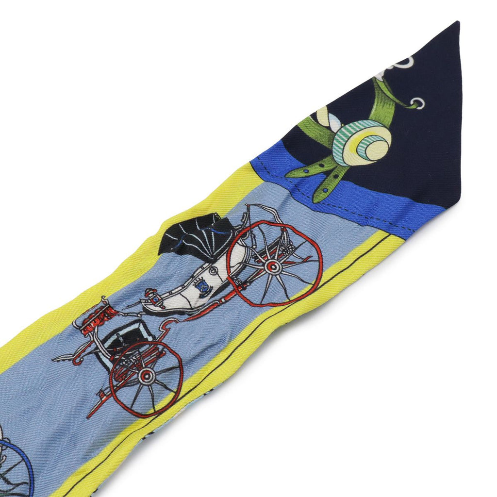 Hermes Twell Twill Scarf Bag les Voitures Nouvelles History — view 3
