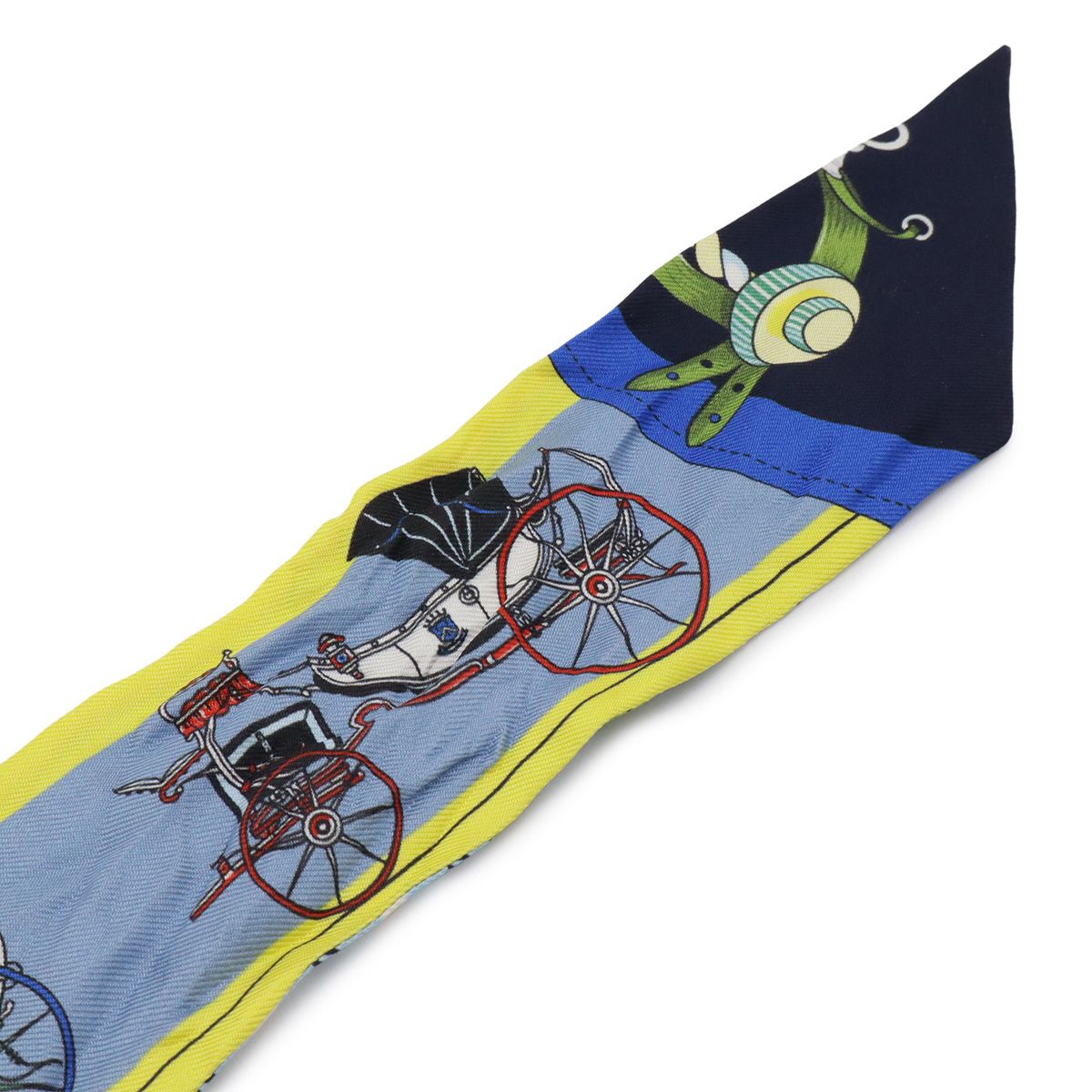 Hermes Twell Twill Scarf Bag les Voitures Nouvelles History — view 3