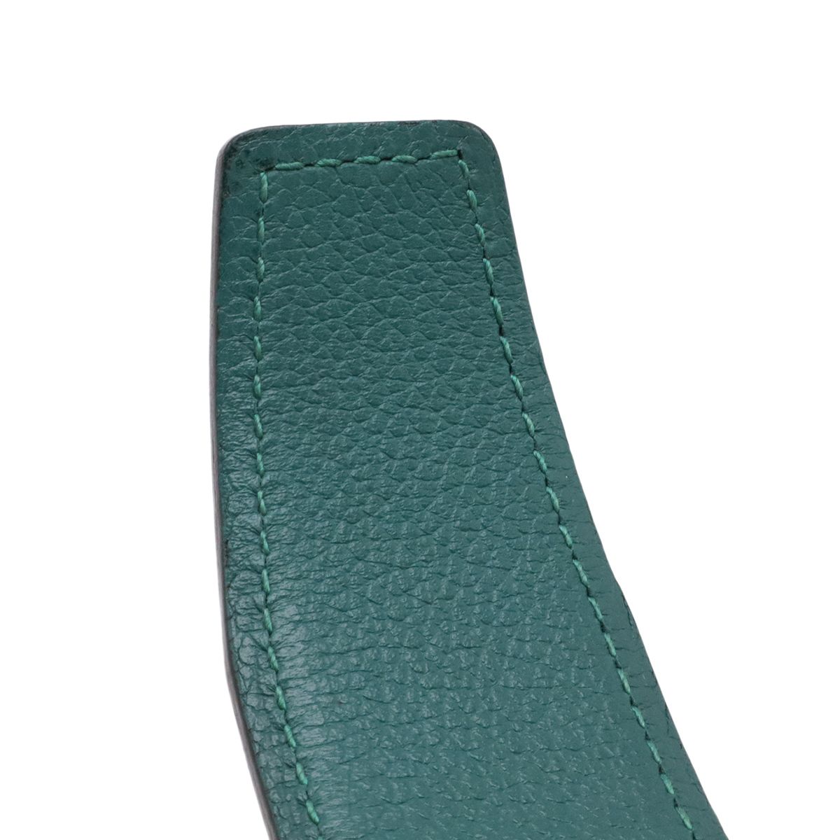 Hermes Cape Cod 32 Belt Reversible Leather Blue Marine Malachite Box Calf Togo — view 7