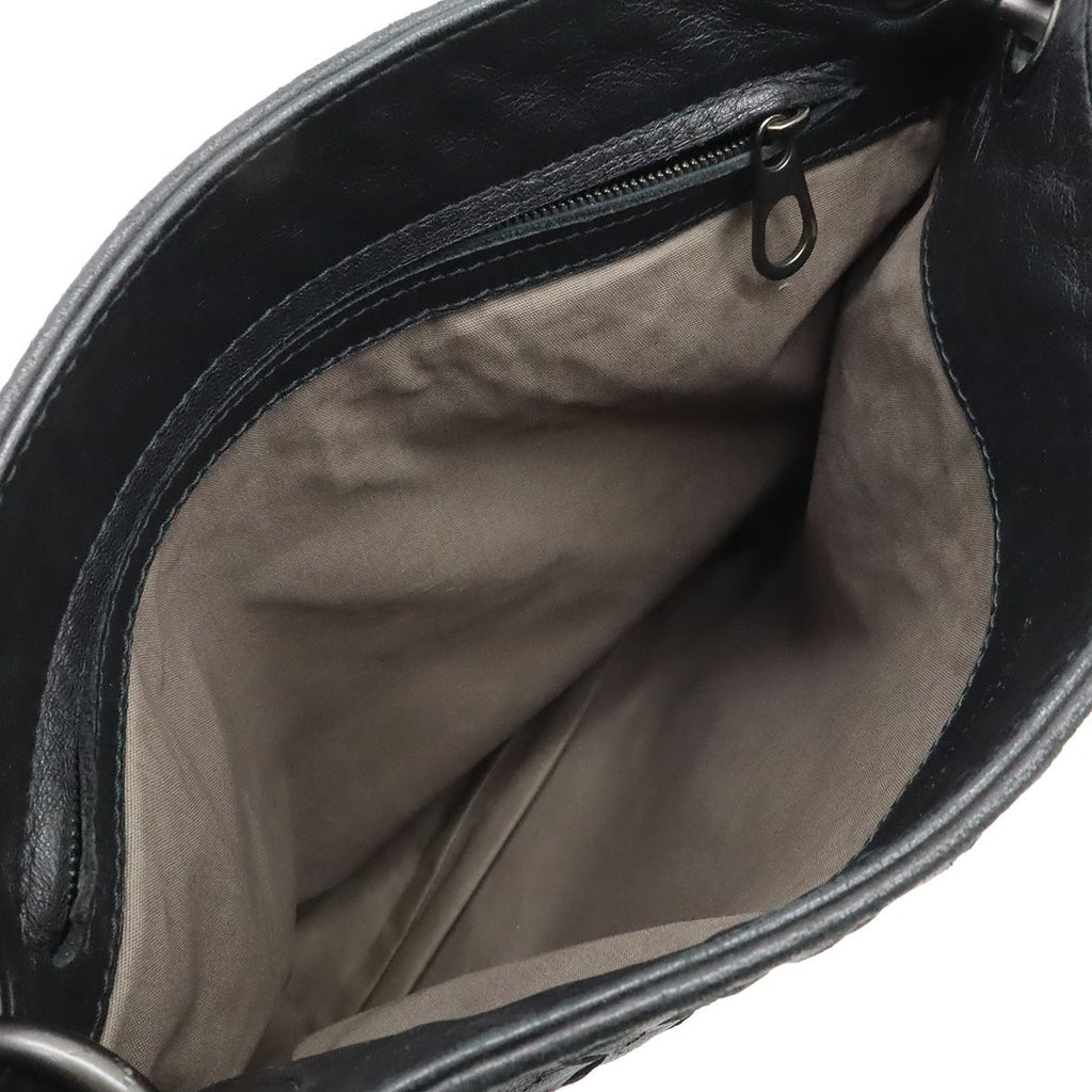 Bottega Veneta Intrecciato Shoulder Bag Crossbody Black — view 7