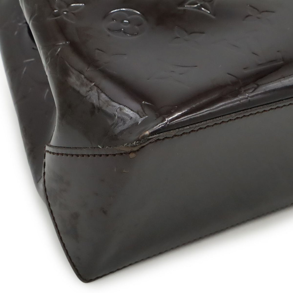 Louis Vuitton Monogram Vernis Wilshire PM Tote Enamel Calf Amarante — view 3